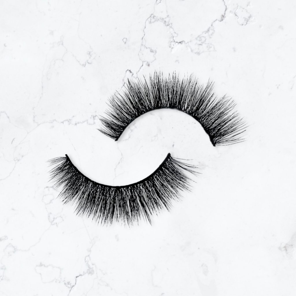 Athena faux mink lash, round, soft wisps, light cat-eye, 15mm