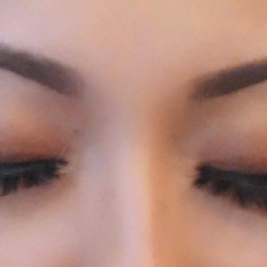 Video of  Lyn lash application with adhesive eyeliner