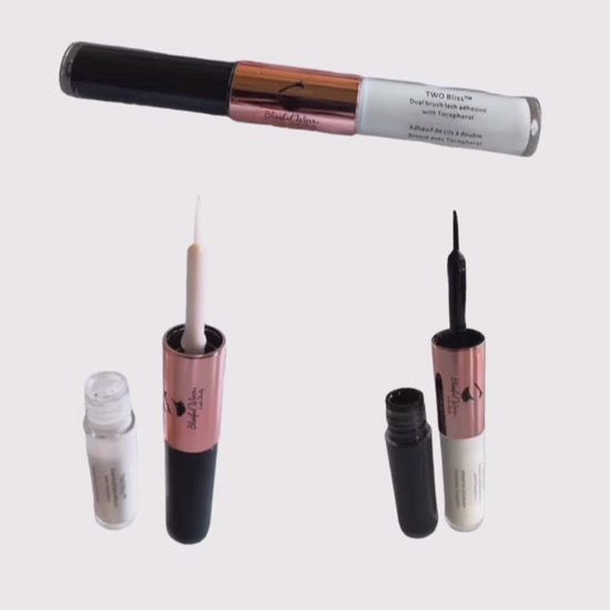 video of lash adhesive application