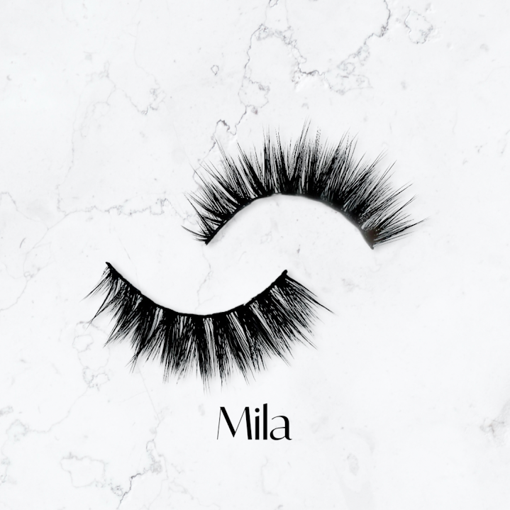 Mila silk lash, cat-eye, wispy layers, 15mm