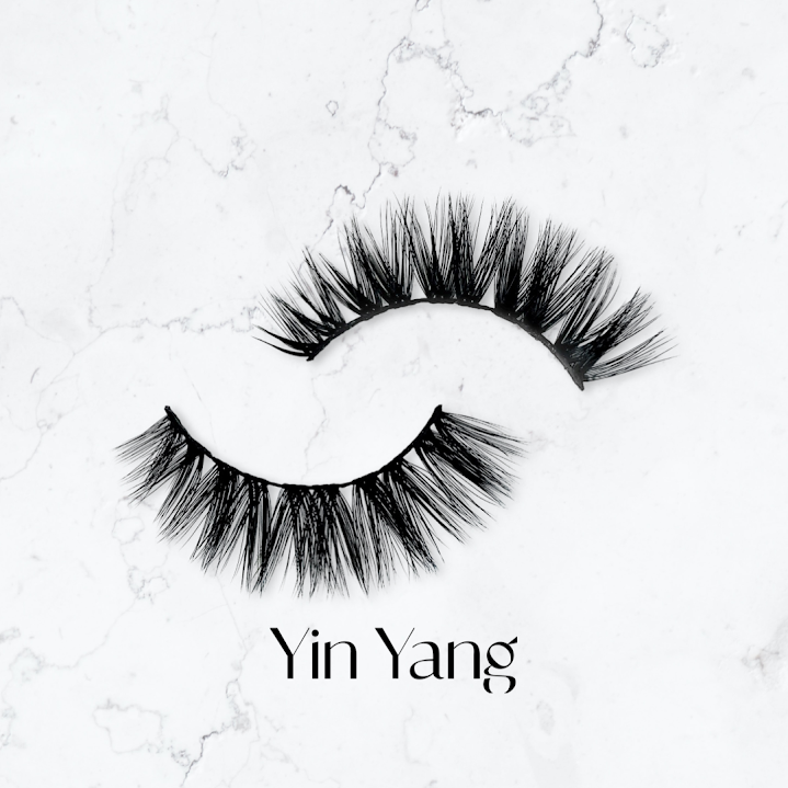 Yin Yang silk lash, round, doll-eye, 13mm